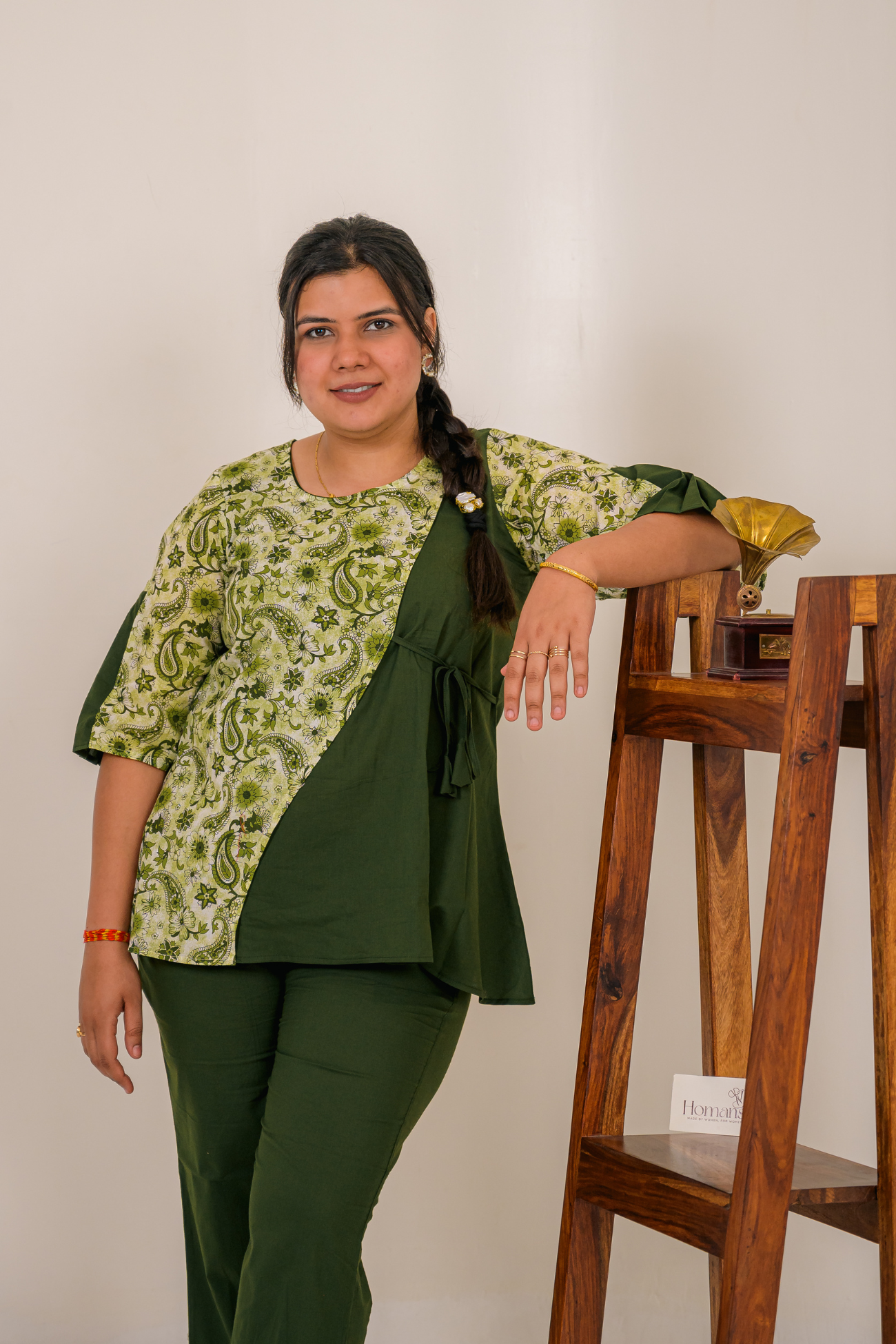 Dark Green Spring Coord Set