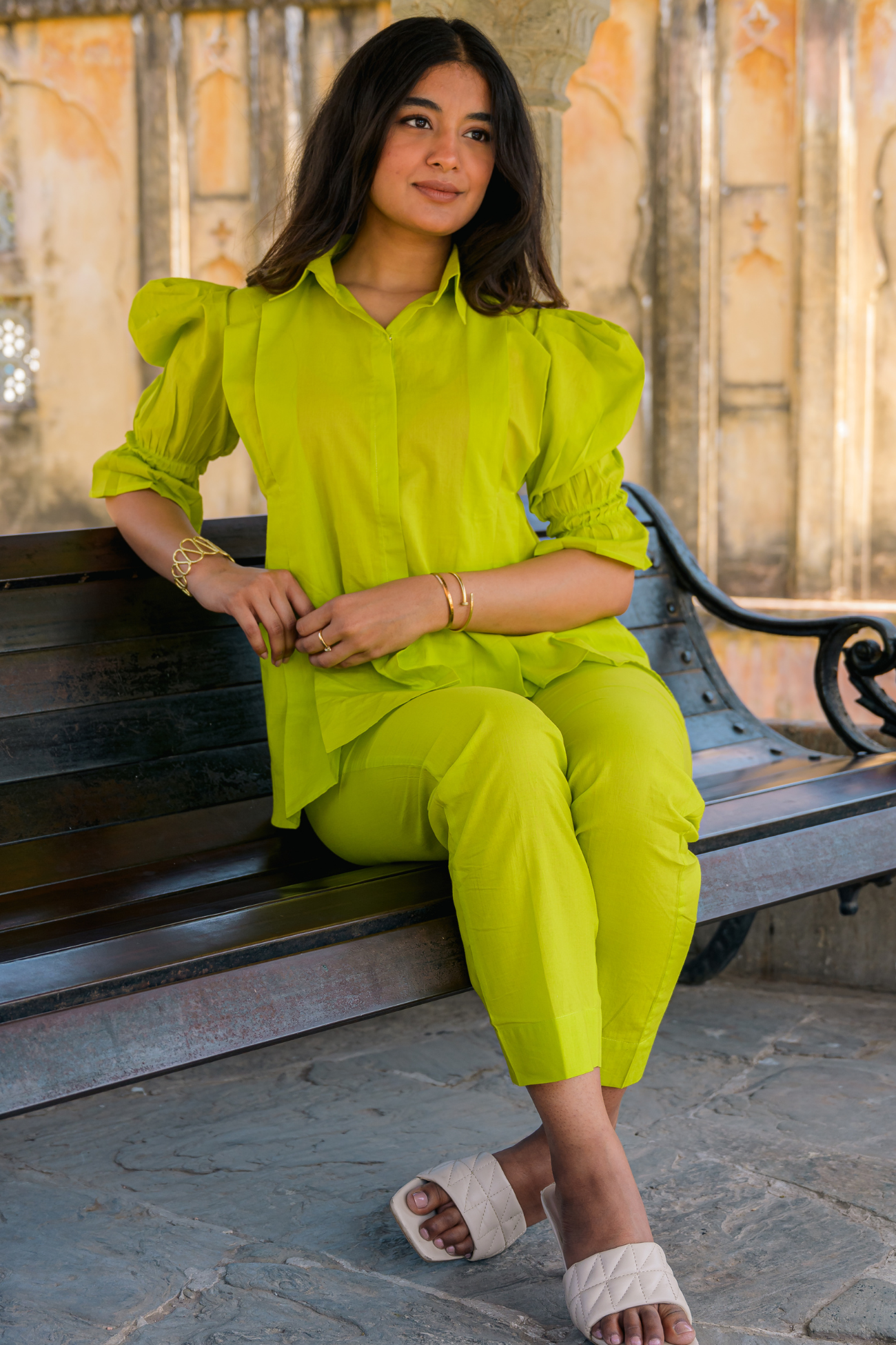 Lime Green Statement Coord Set