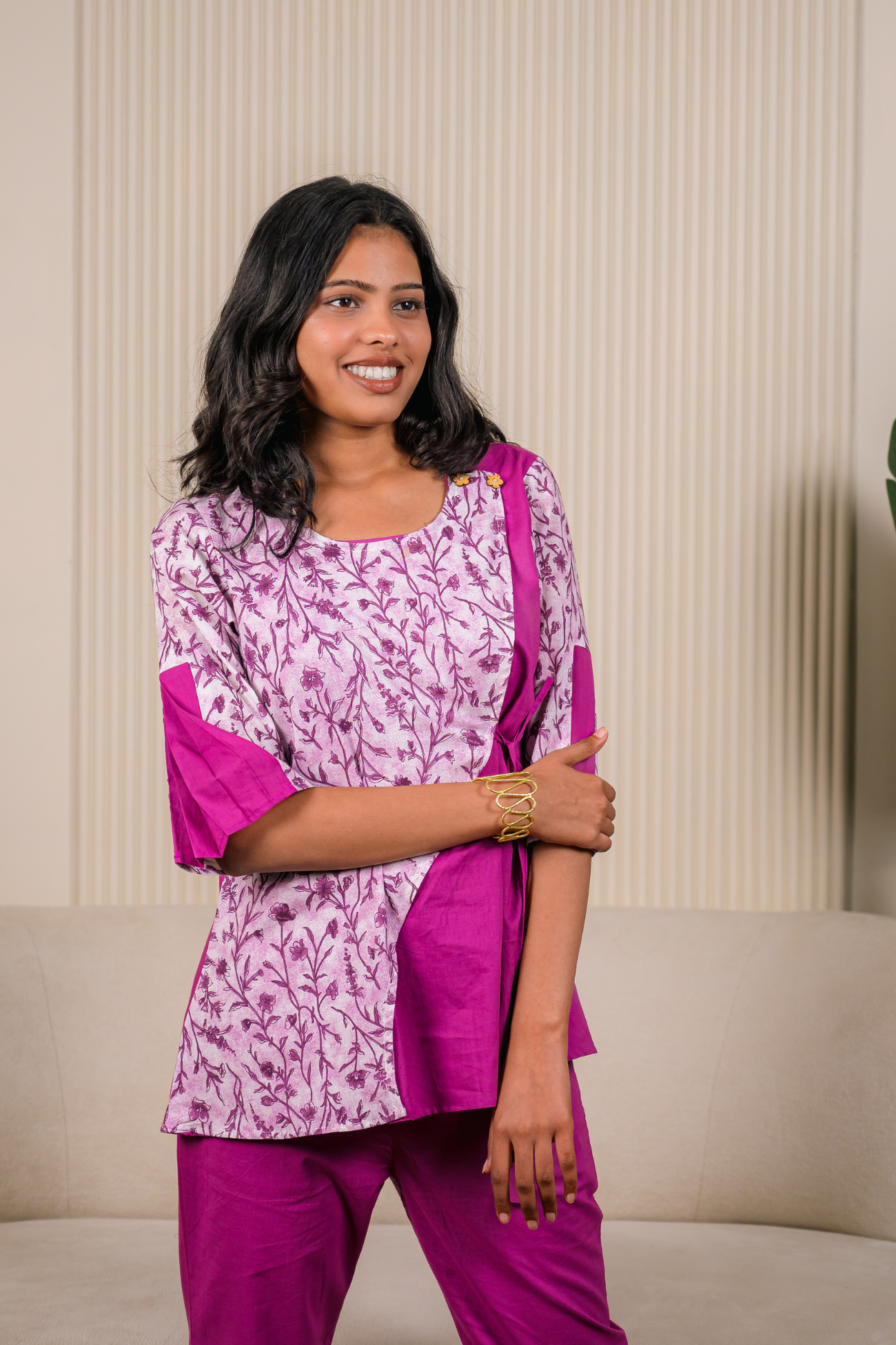 Purple Spring Coord Set