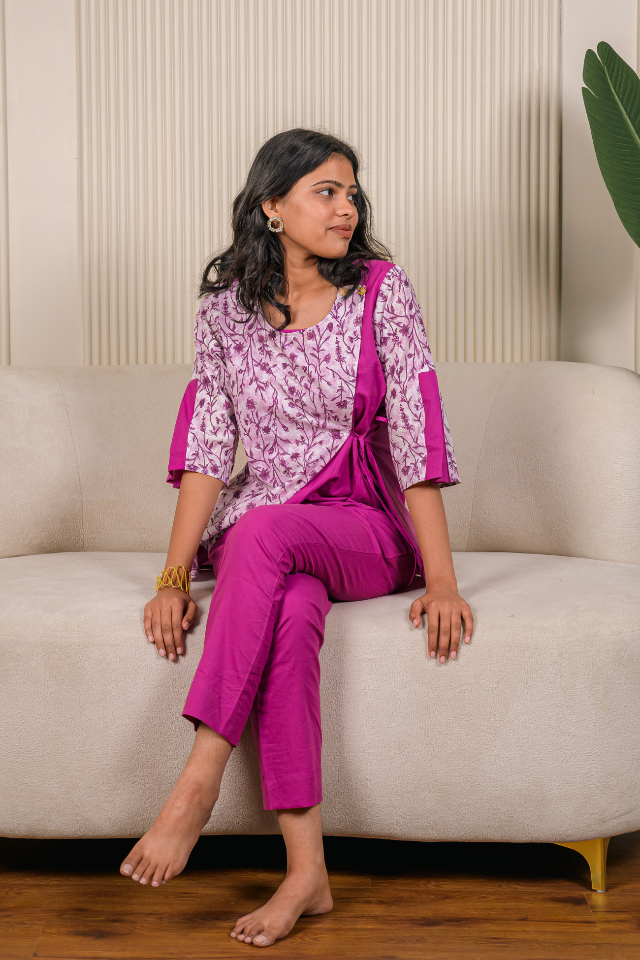 Purple Spring Coord Set