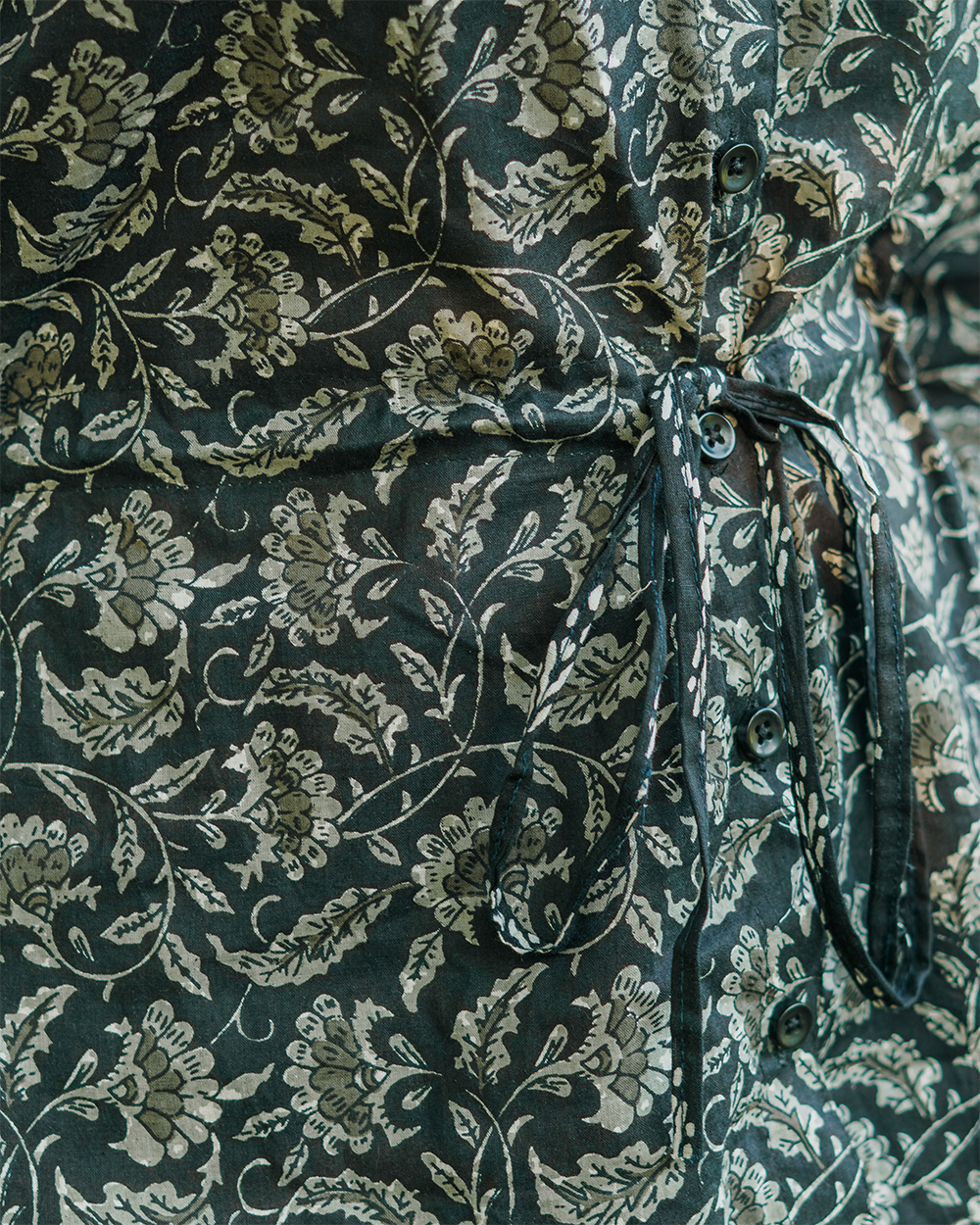 Black Tulip Shirt Coord Set