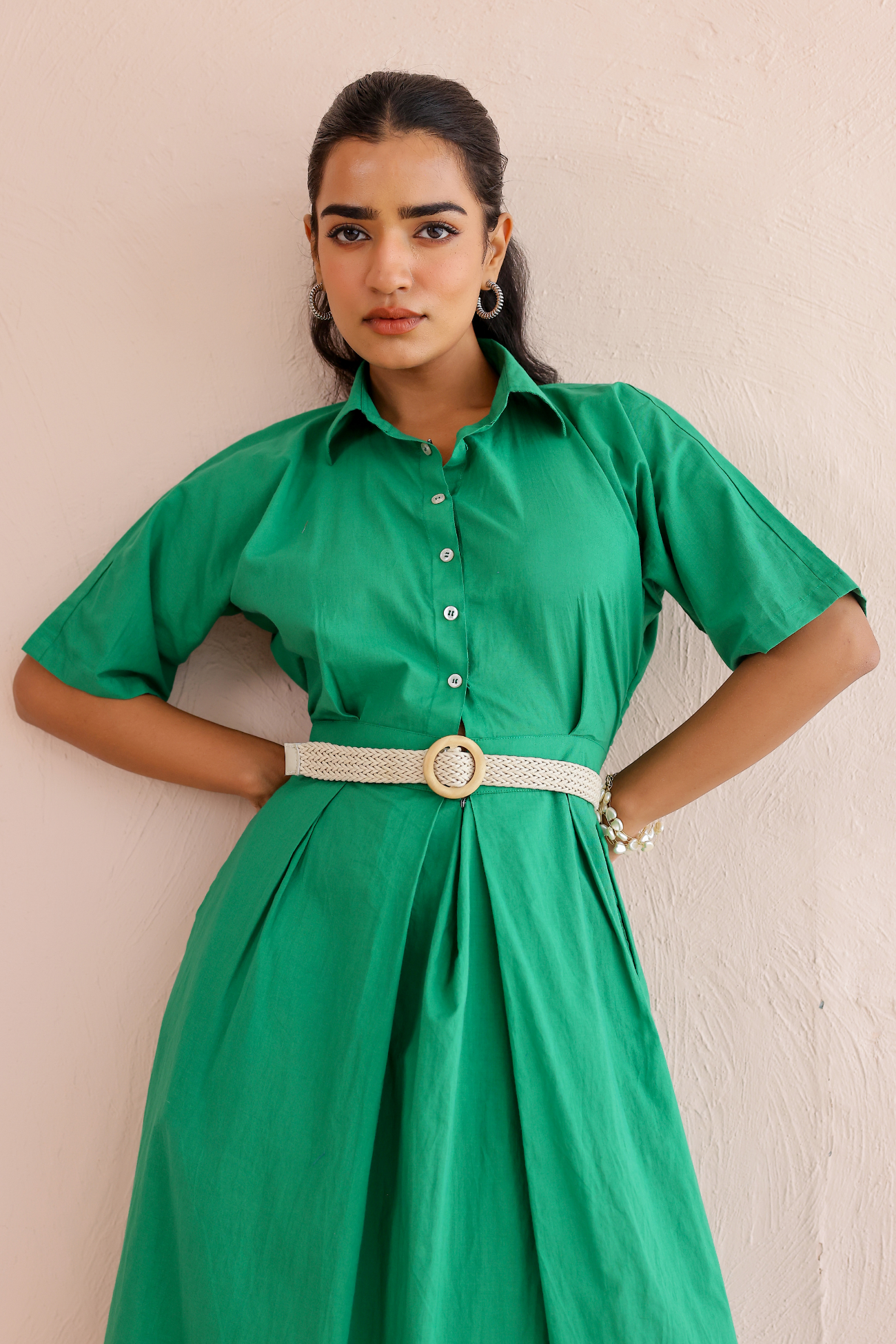 Meadow Pleat Dress