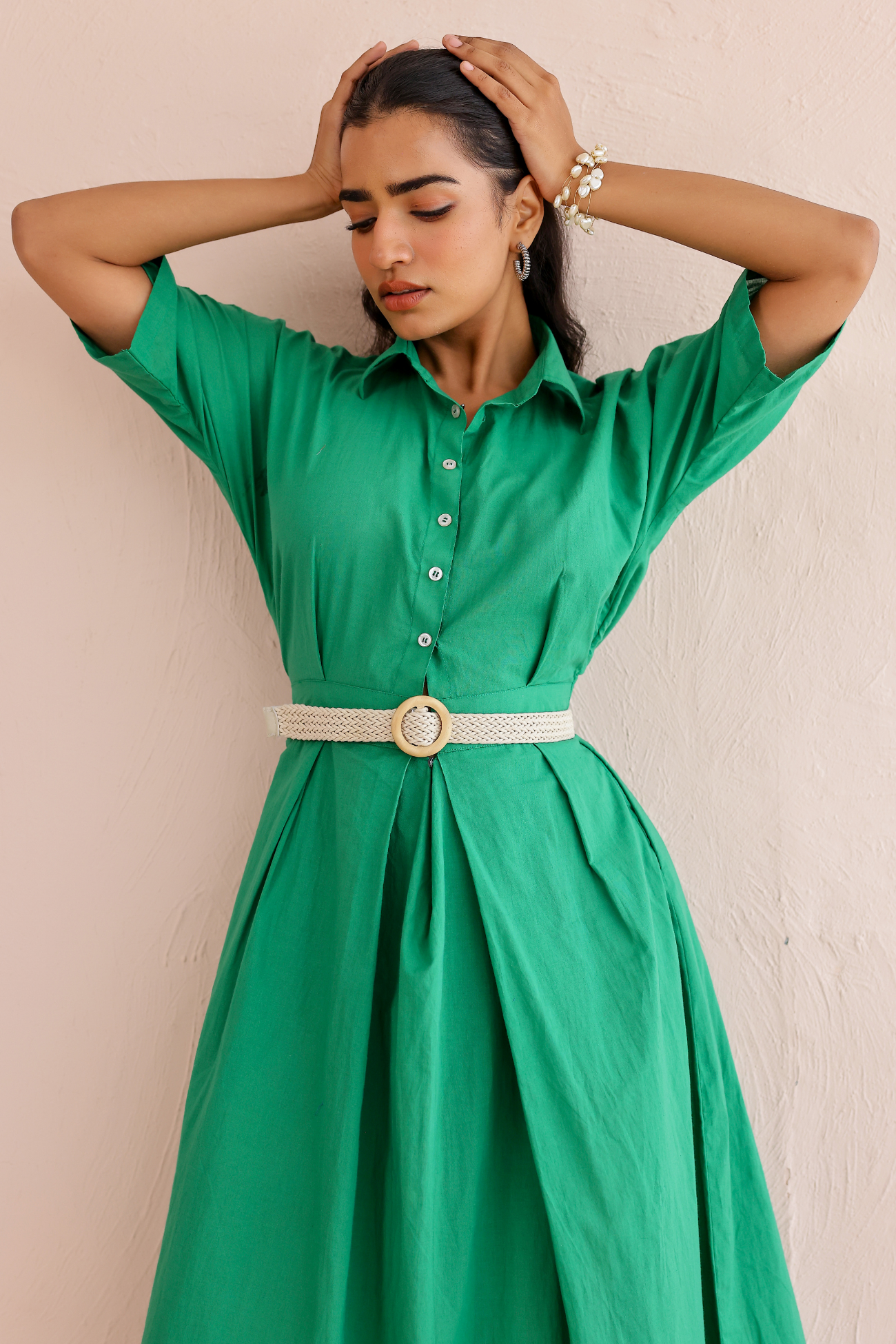 Meadow Pleat Dress