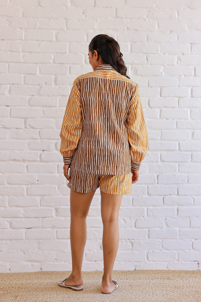 Sunset Dual Stripe Coord Set