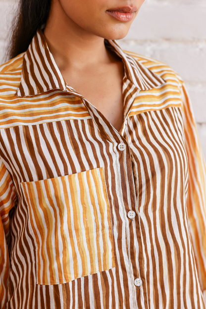 Sunset Dual Stripe Coord Set