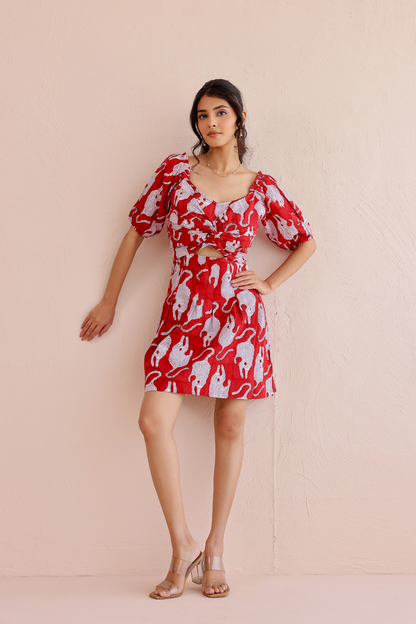 Wild Whimsy Handblock Dress