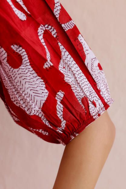 Wild Whimsy Handblock Dress