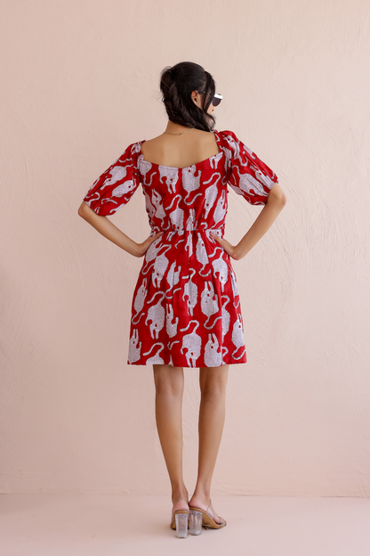 Wild Whimsy Handblock Dress