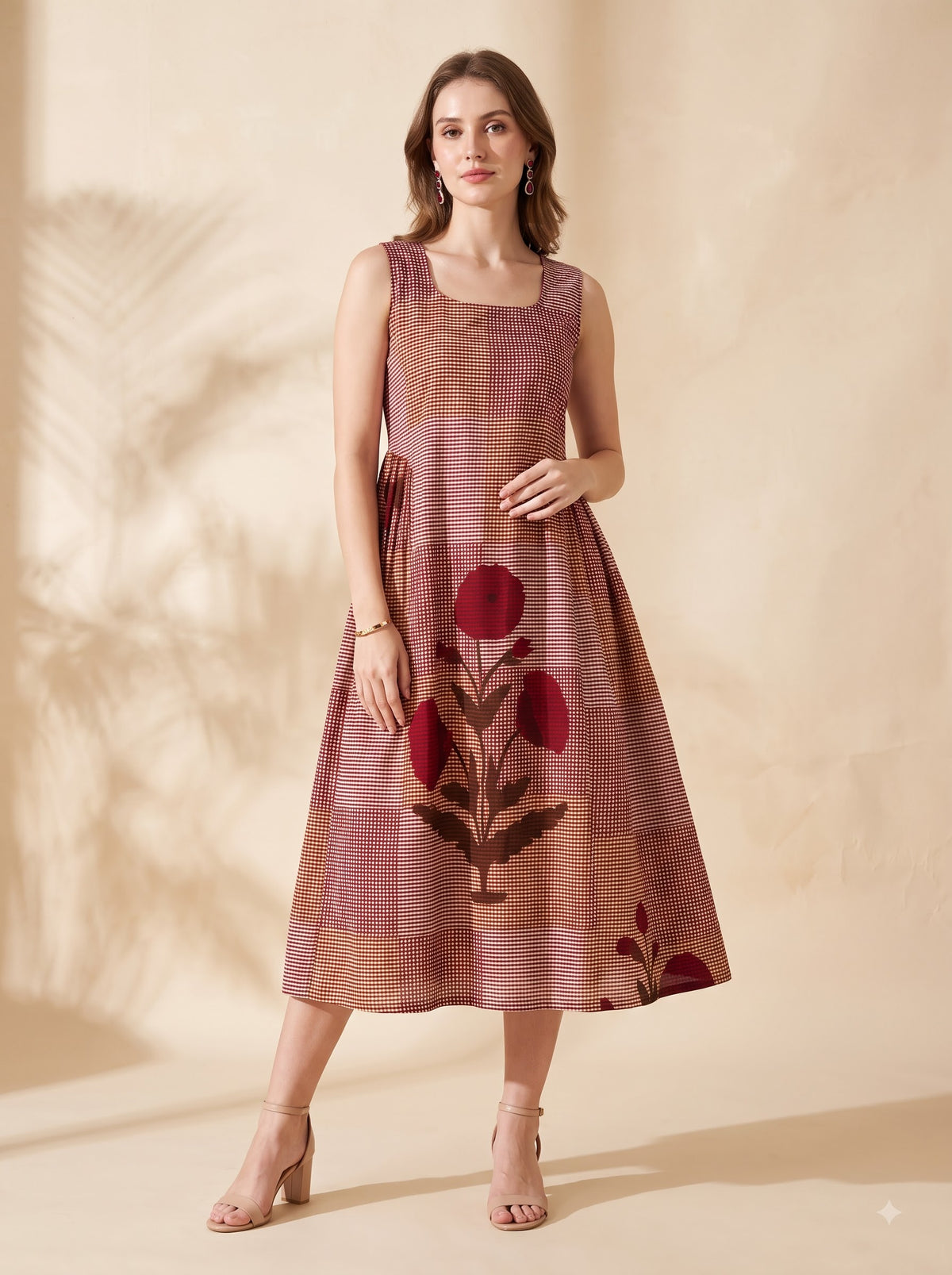 Scarlet Check Dress