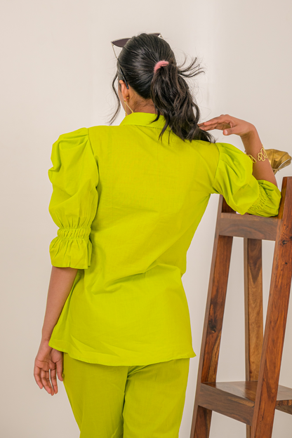 Lime Green Statement Coord Set