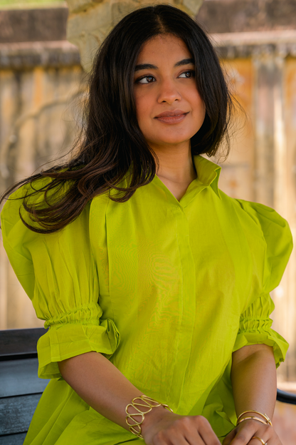 Lime Green Statement Coord Set