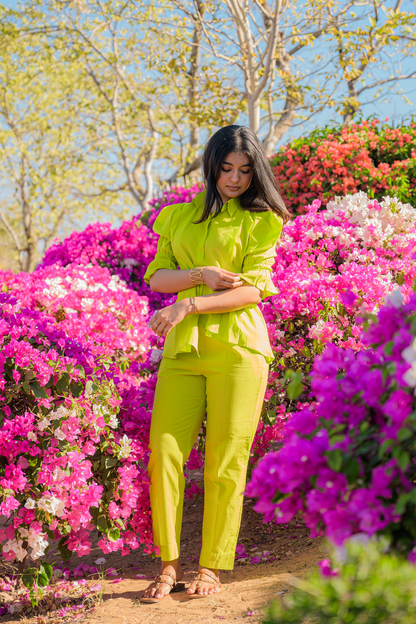 Lime Green Statement Coord Set