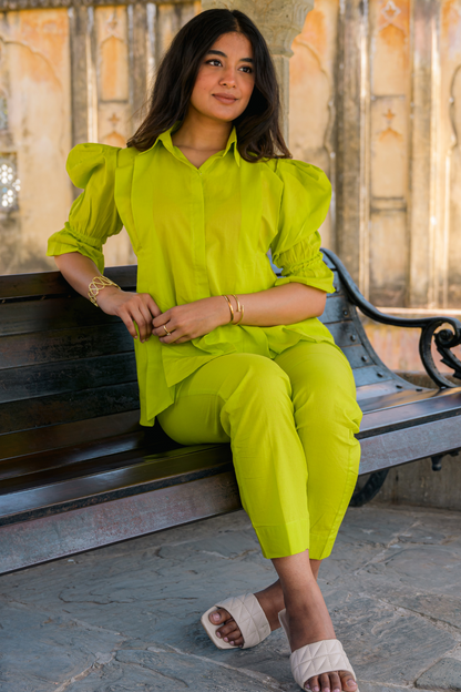 Lime Green Statement Coord Set