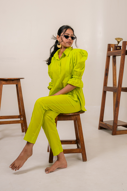 Lime Green Statement Coord Set