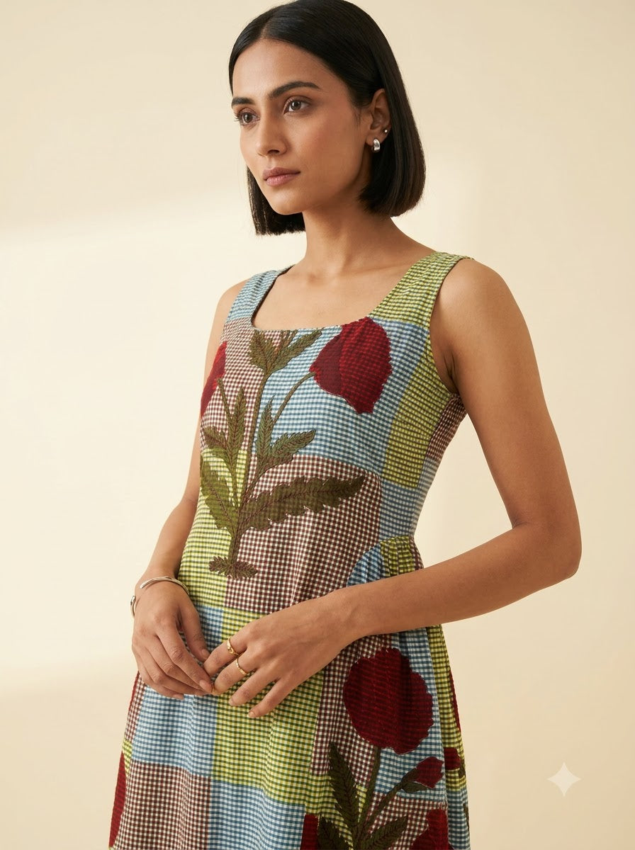 Spring Patch Dress