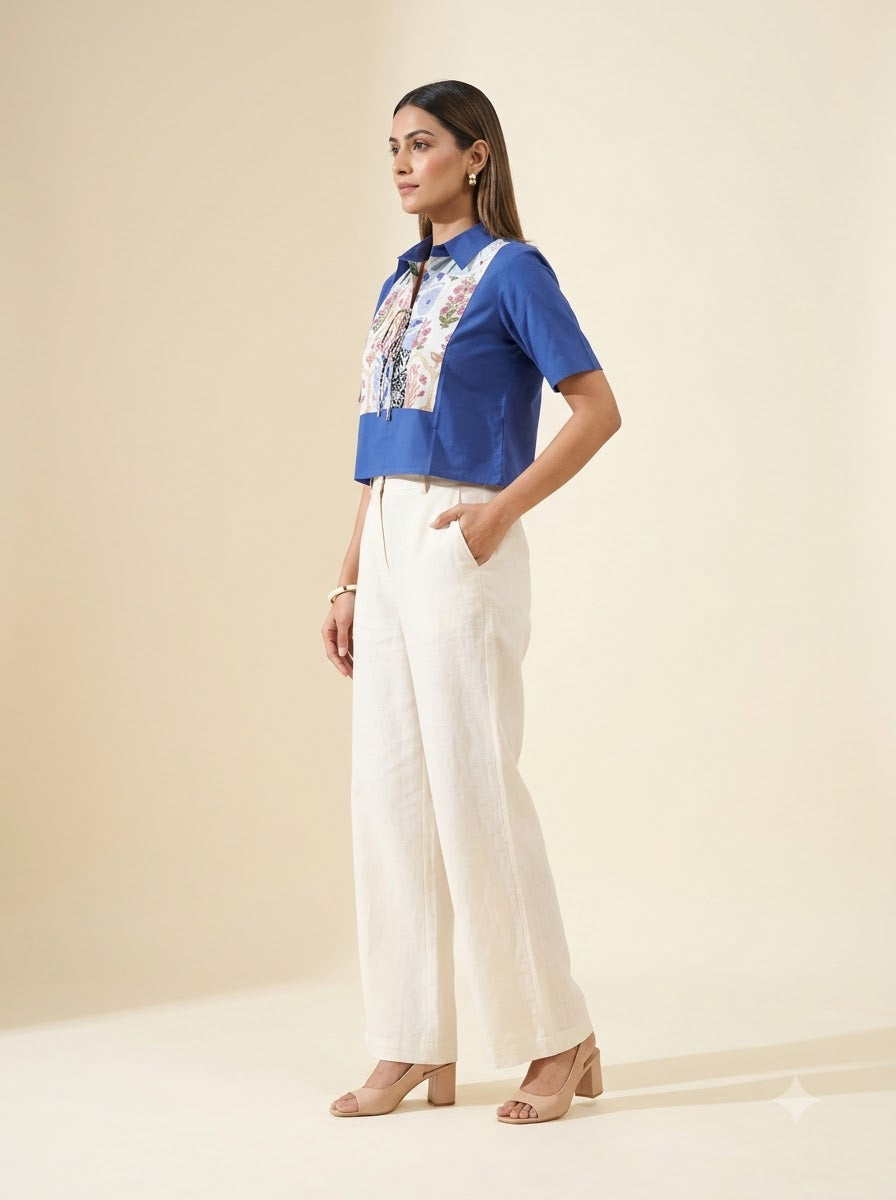 Blue Mosaic Top