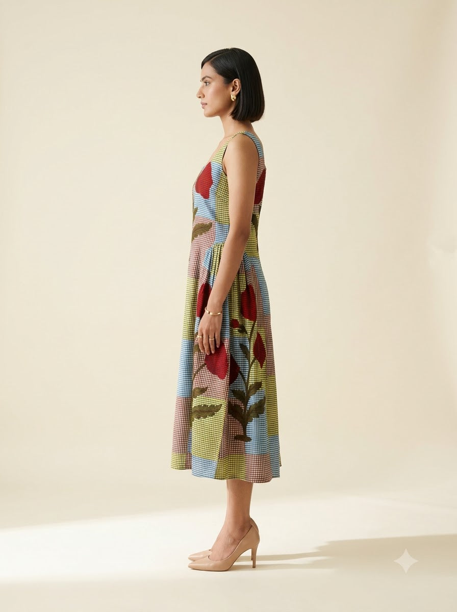 Spring Patch Dress