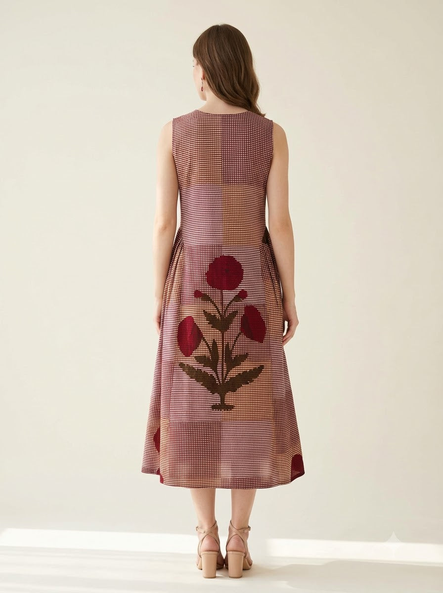 Scarlet Check Dress