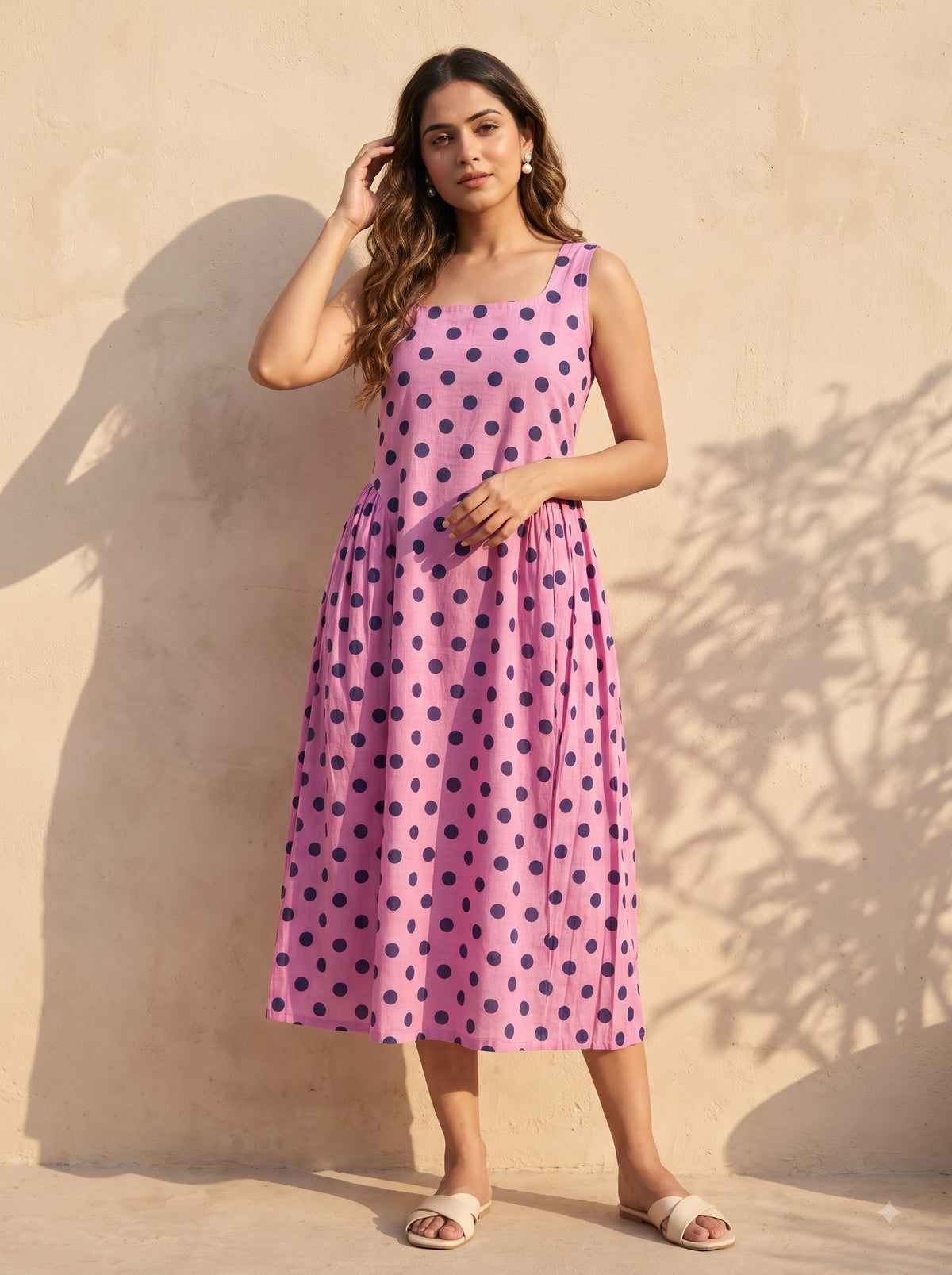 Pink Polka Dress