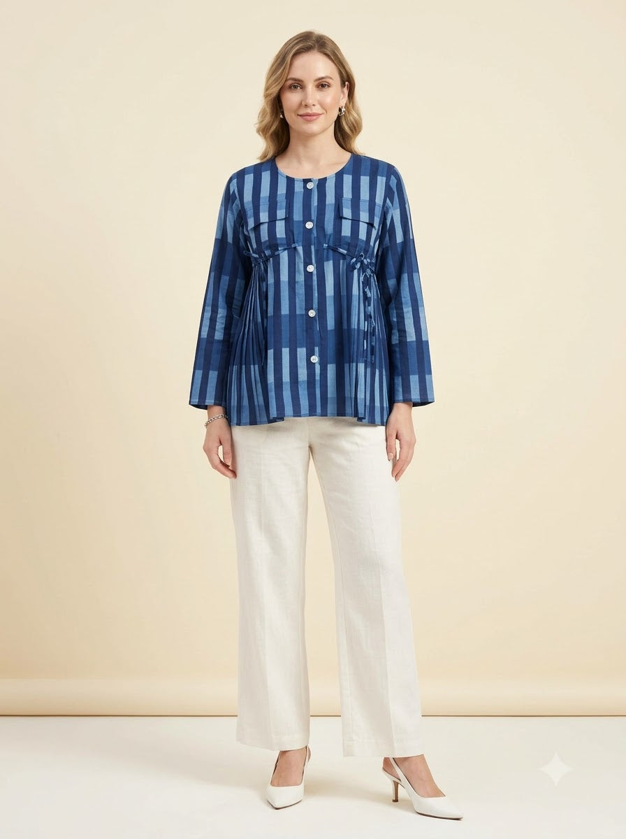Cobalt Stripe Shirt