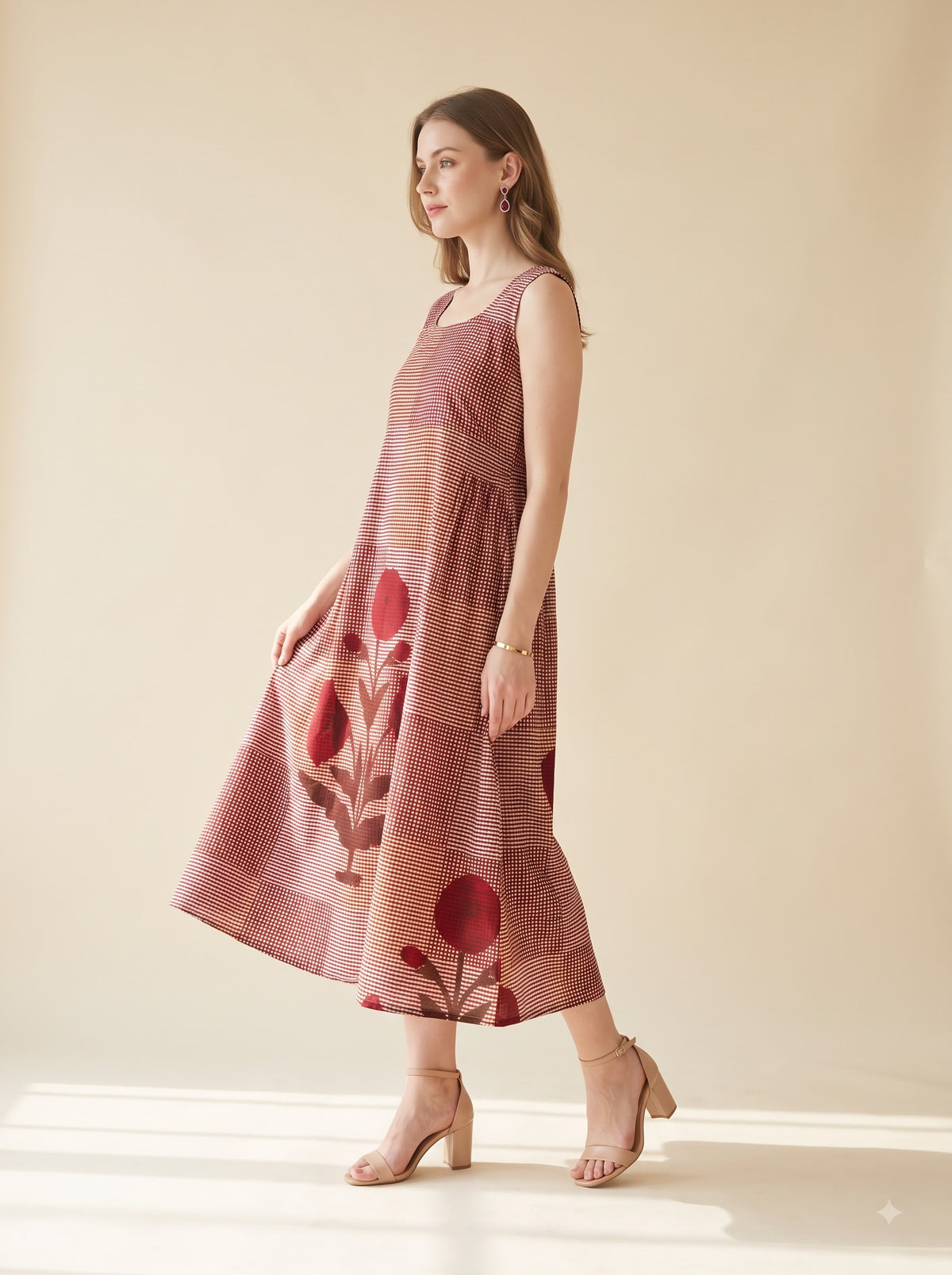 Scarlet Check Dress
