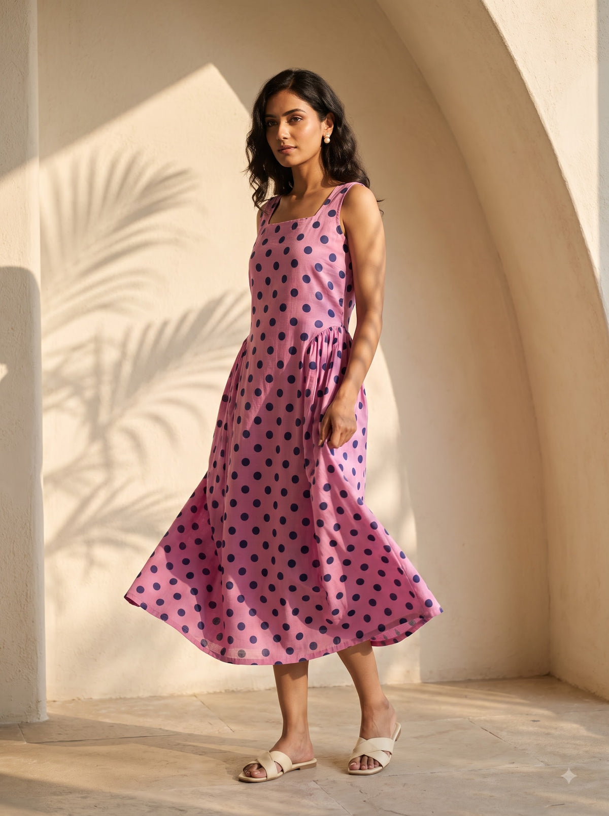 Pink Polka Dress