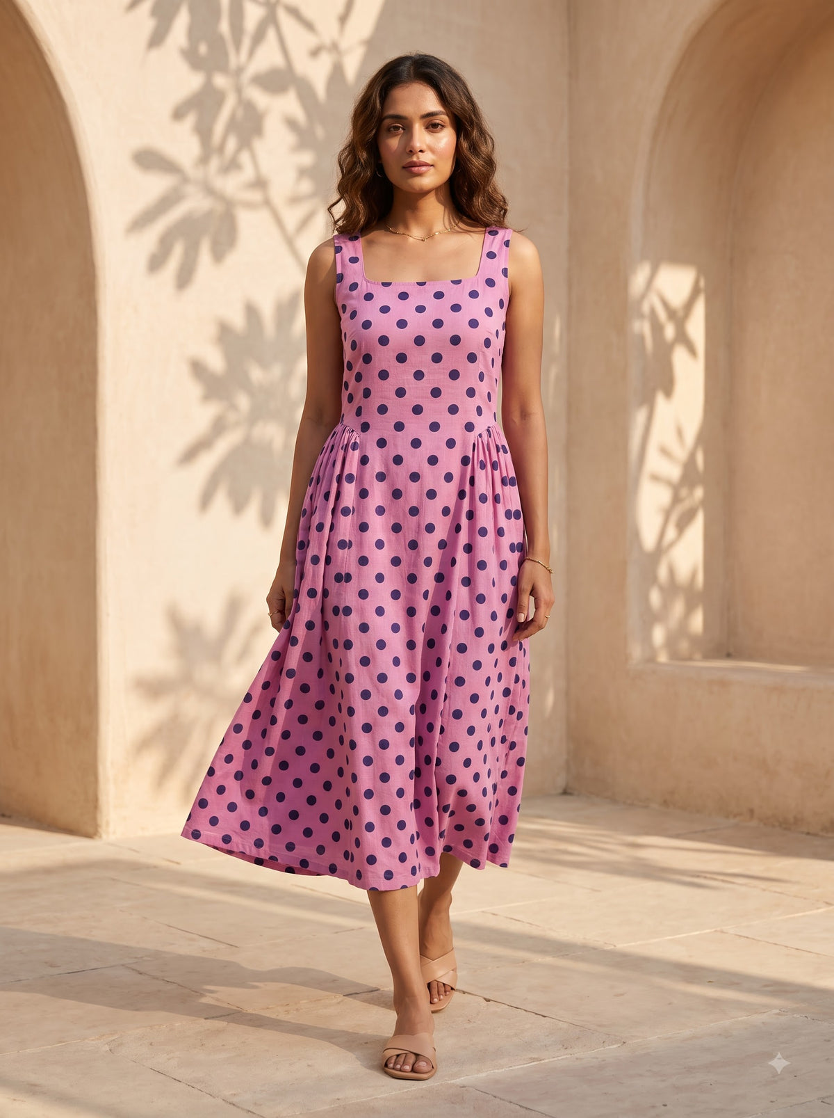 Pink Polka Dress