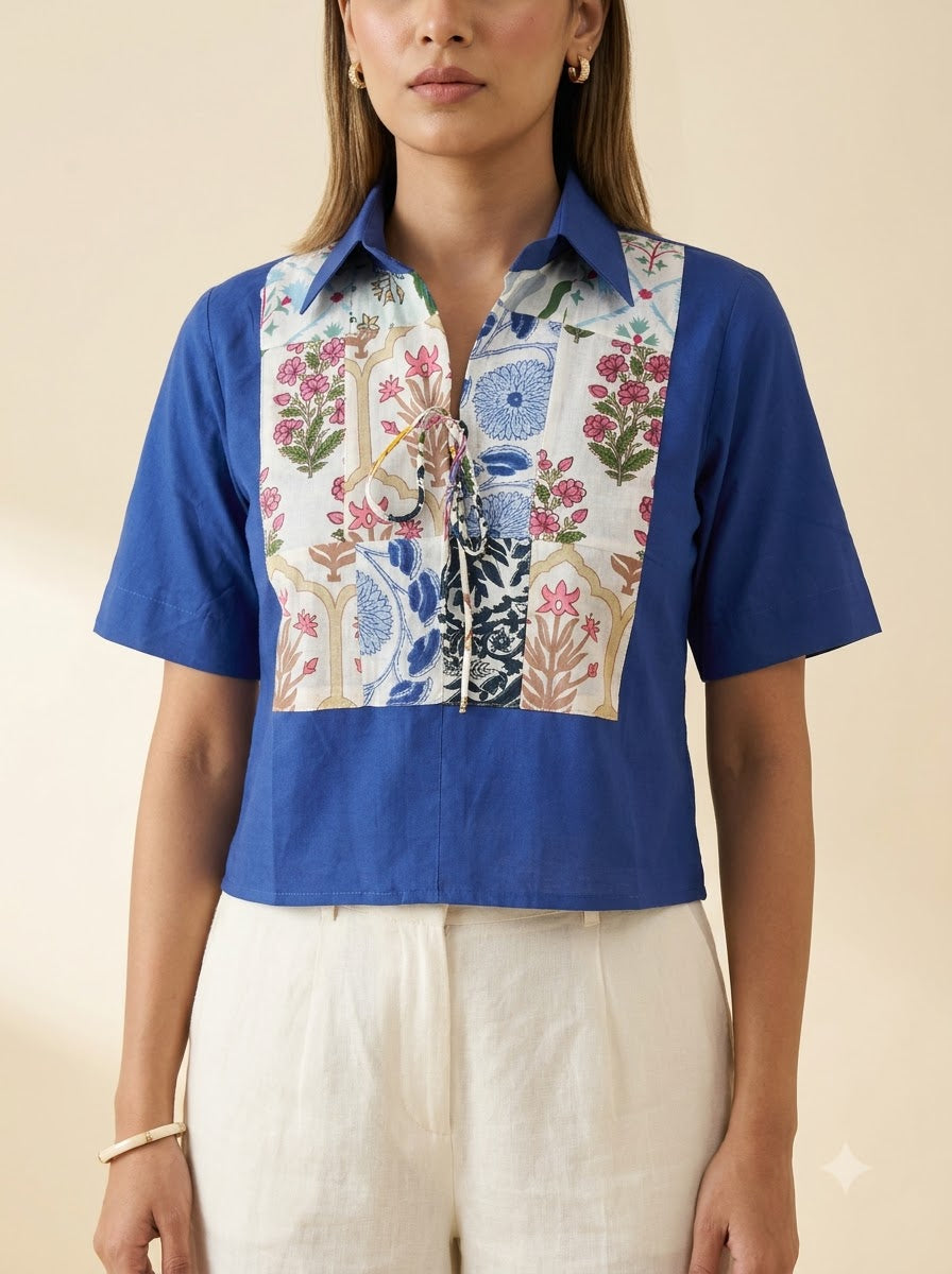 Blue Mosaic Top