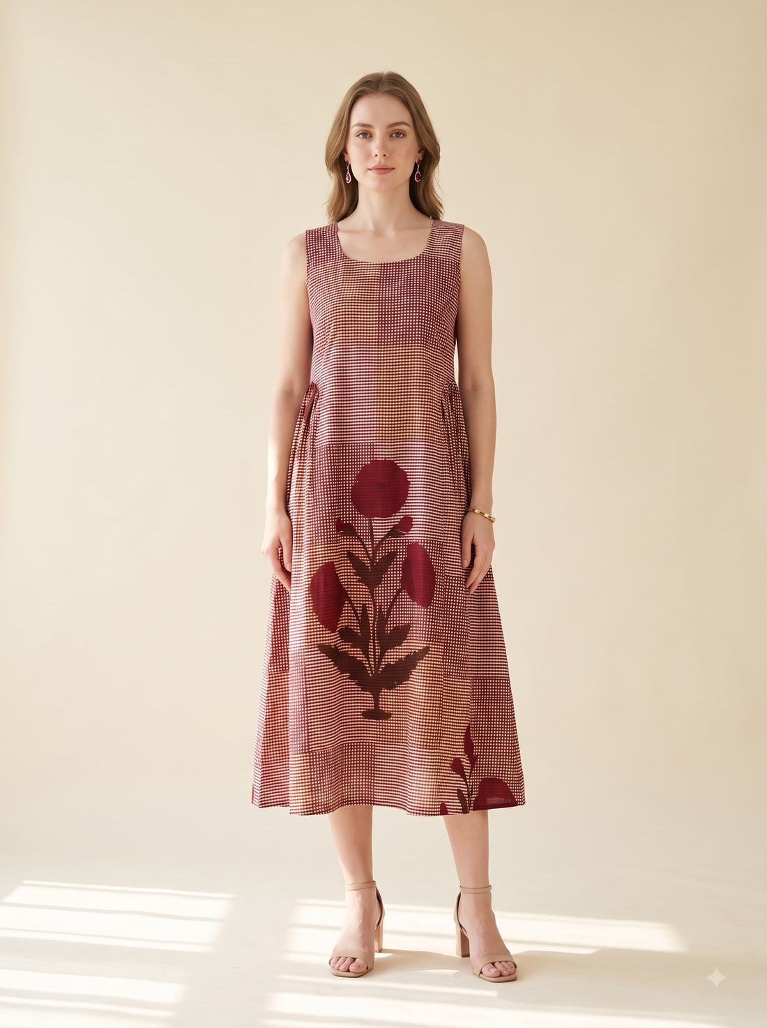 Scarlet Check Dress