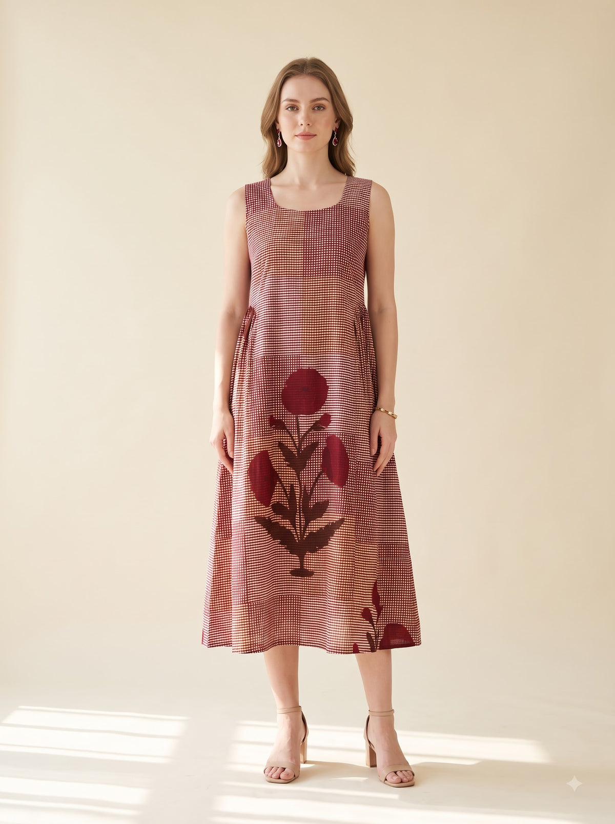 Scarlet Check Dress