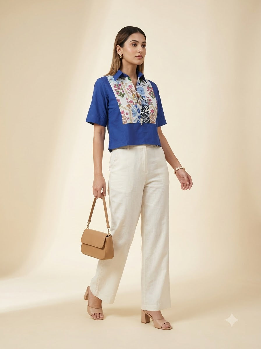 Blue Mosaic Top