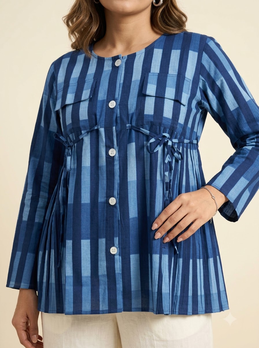 Cobalt Stripe Shirt