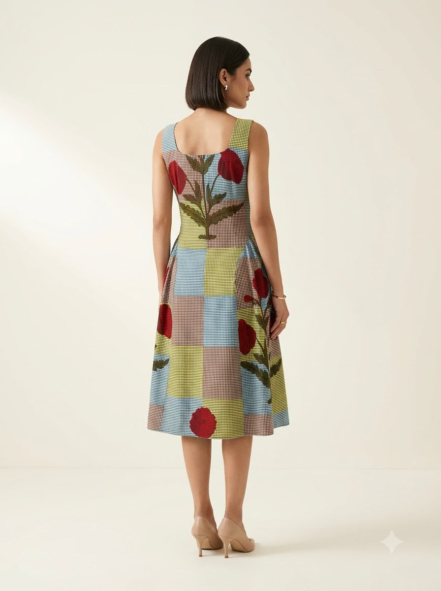 Spring Patch Dress