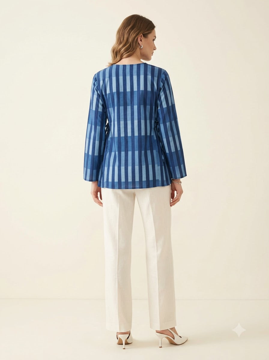 Cobalt Stripe Shirt